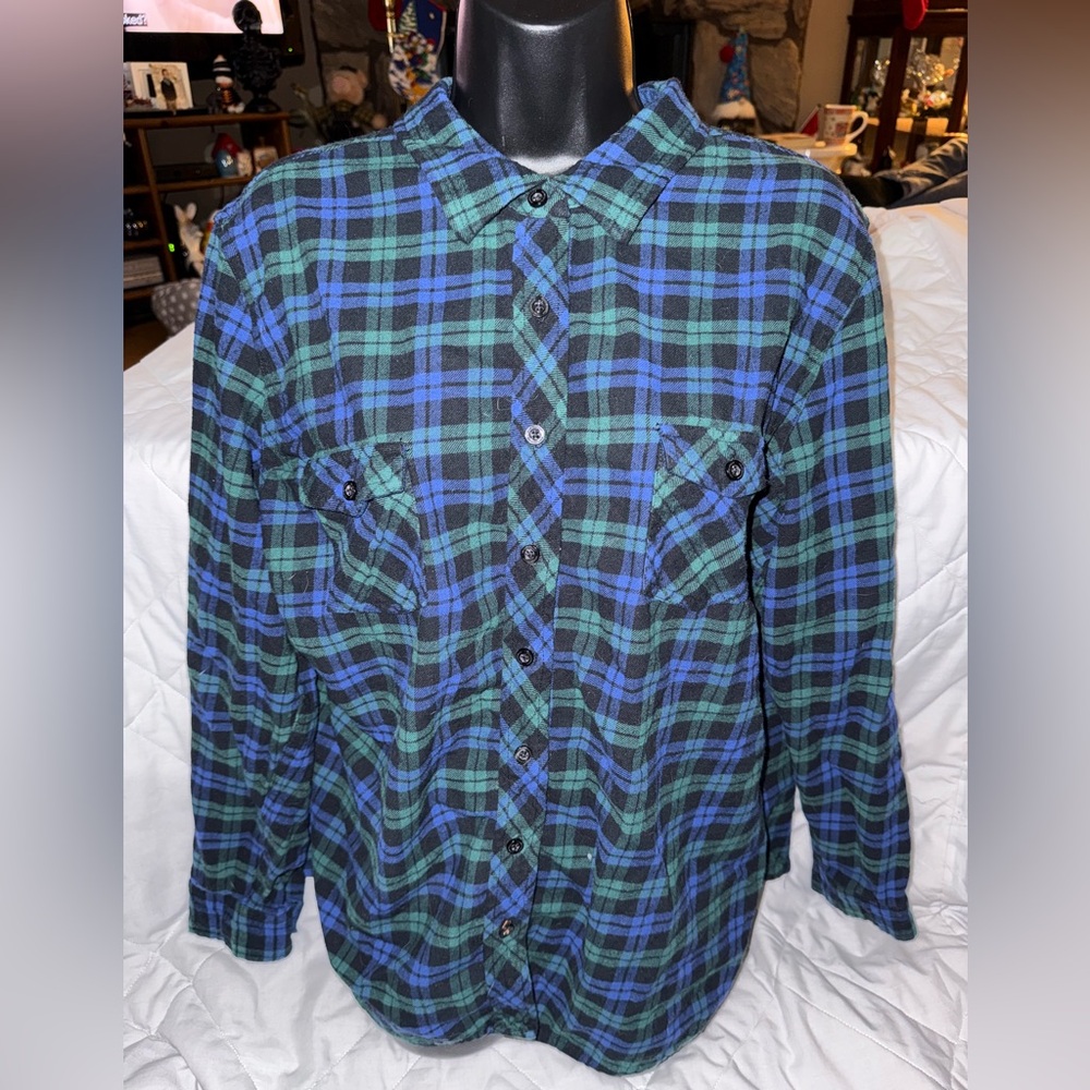 Weatherproof Vintage Plaid Flannel Shirt